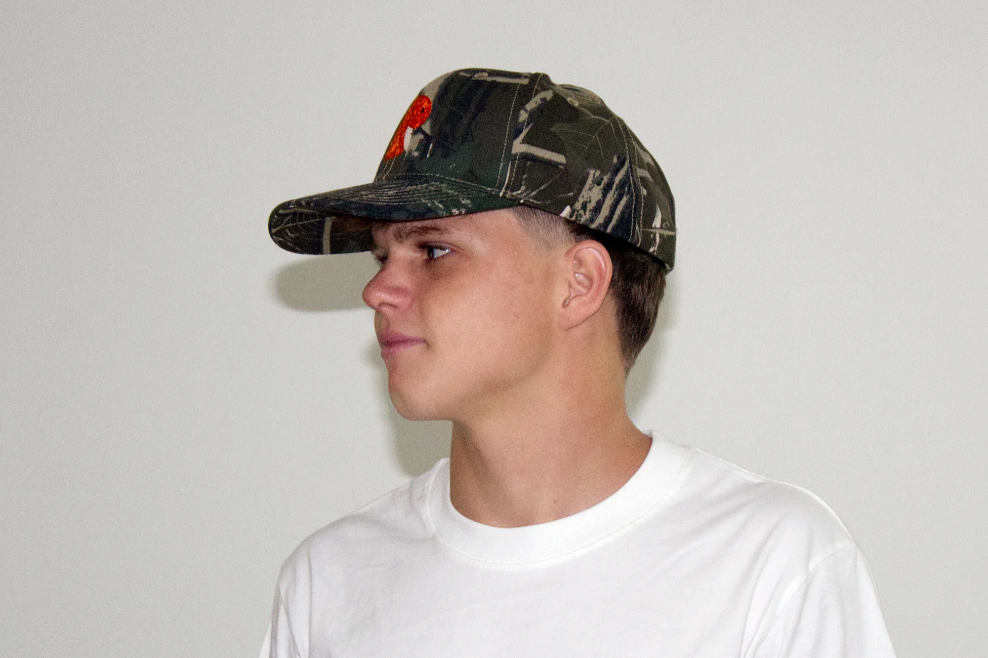 EMVŸ camo cap in profile
